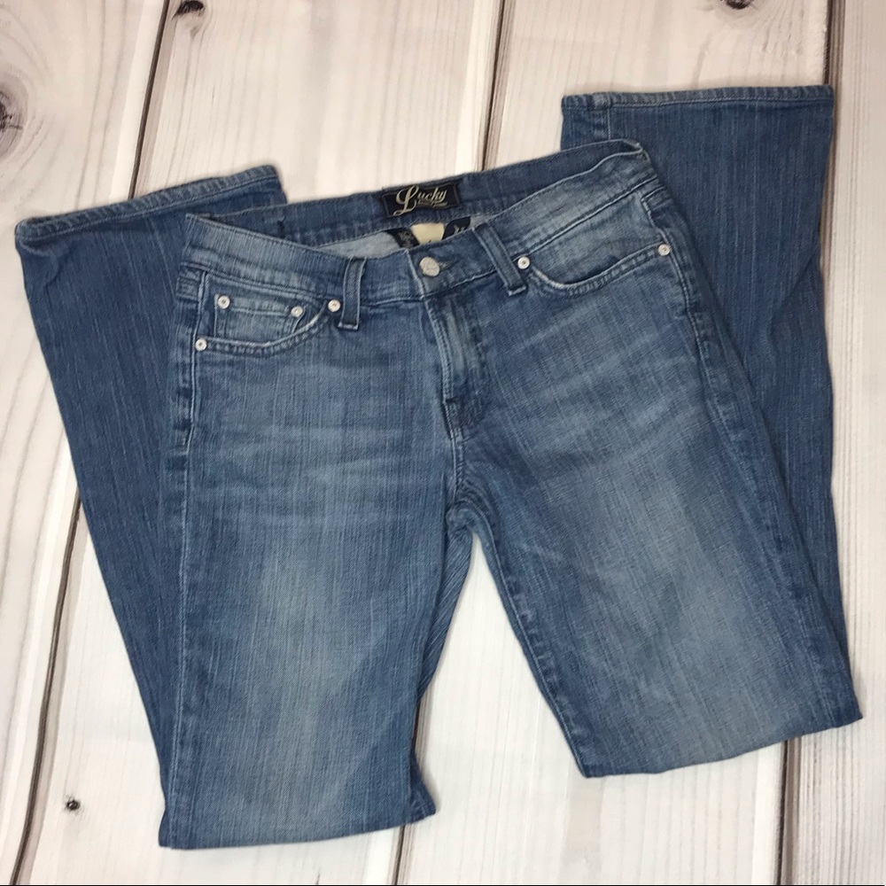Lucky Brand Bartlett Bootcut Jeans Blue 27 Hemmed